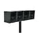 Architectural Mailboxes Oasis Galvanized Steel, Locking, Parcel Drop, 5103B, Black, Extra Large Capacity 5103B - alternate 3